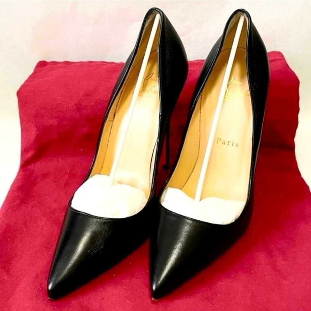 Christian Louboutin so kate stilletos 100mm, Nappa black Leather  EU34